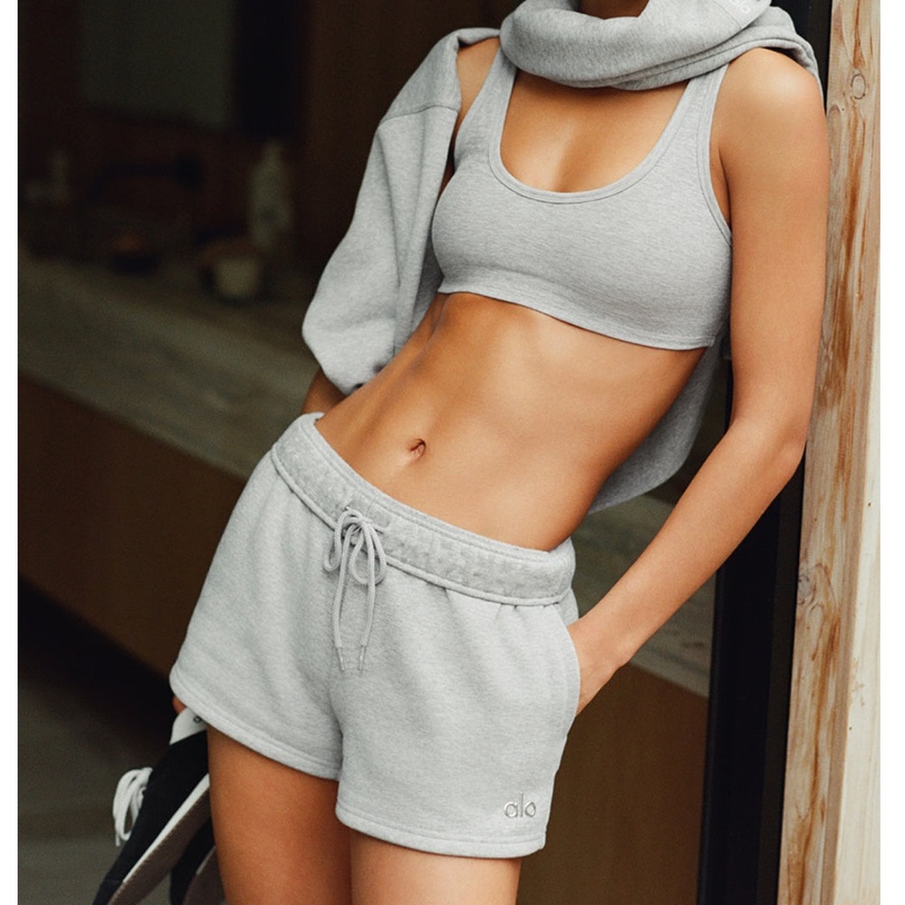 ALO Yoga Heather Gray Lounge short